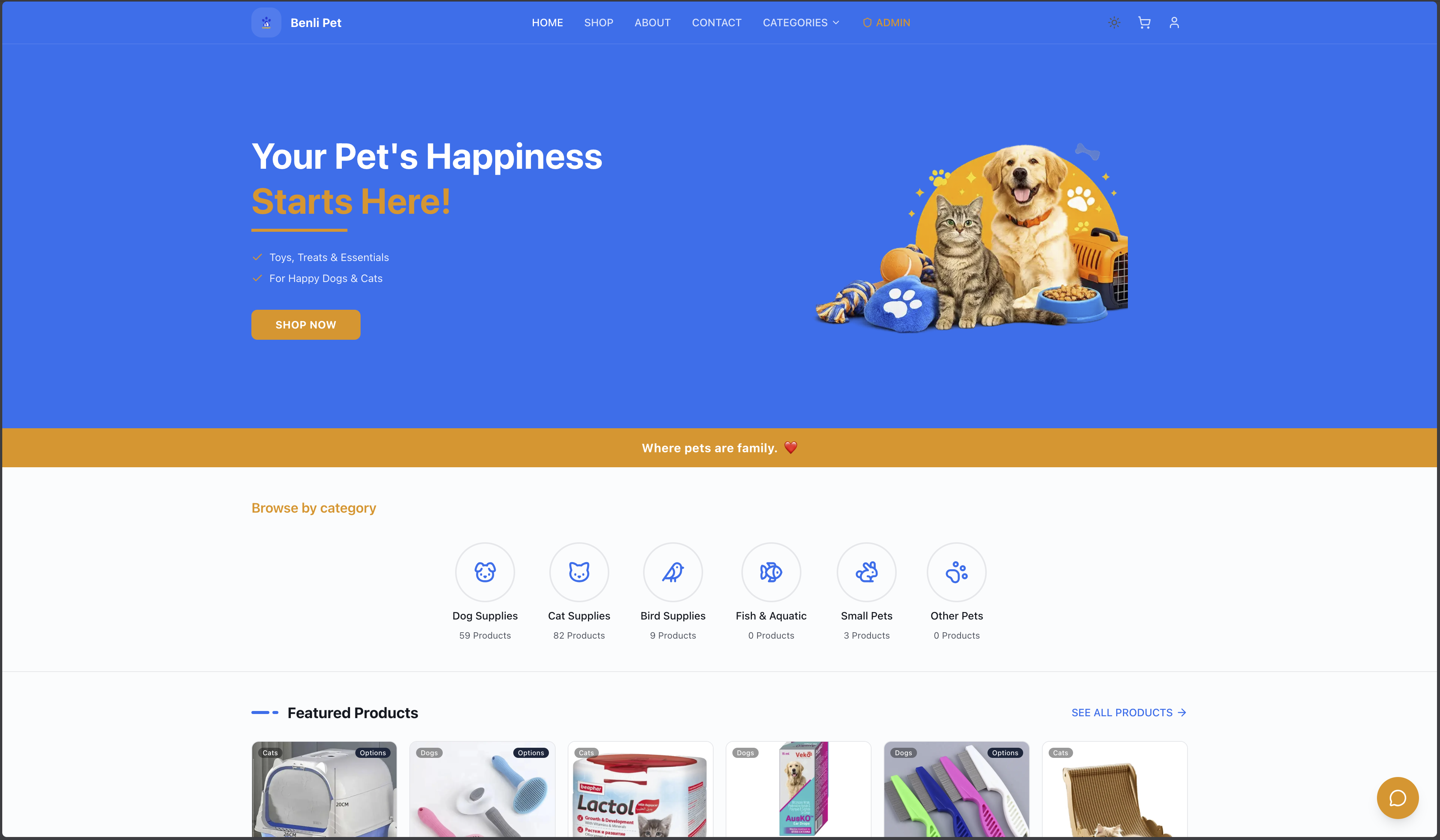 Screenshot for Benlipet E-commerce & POS
