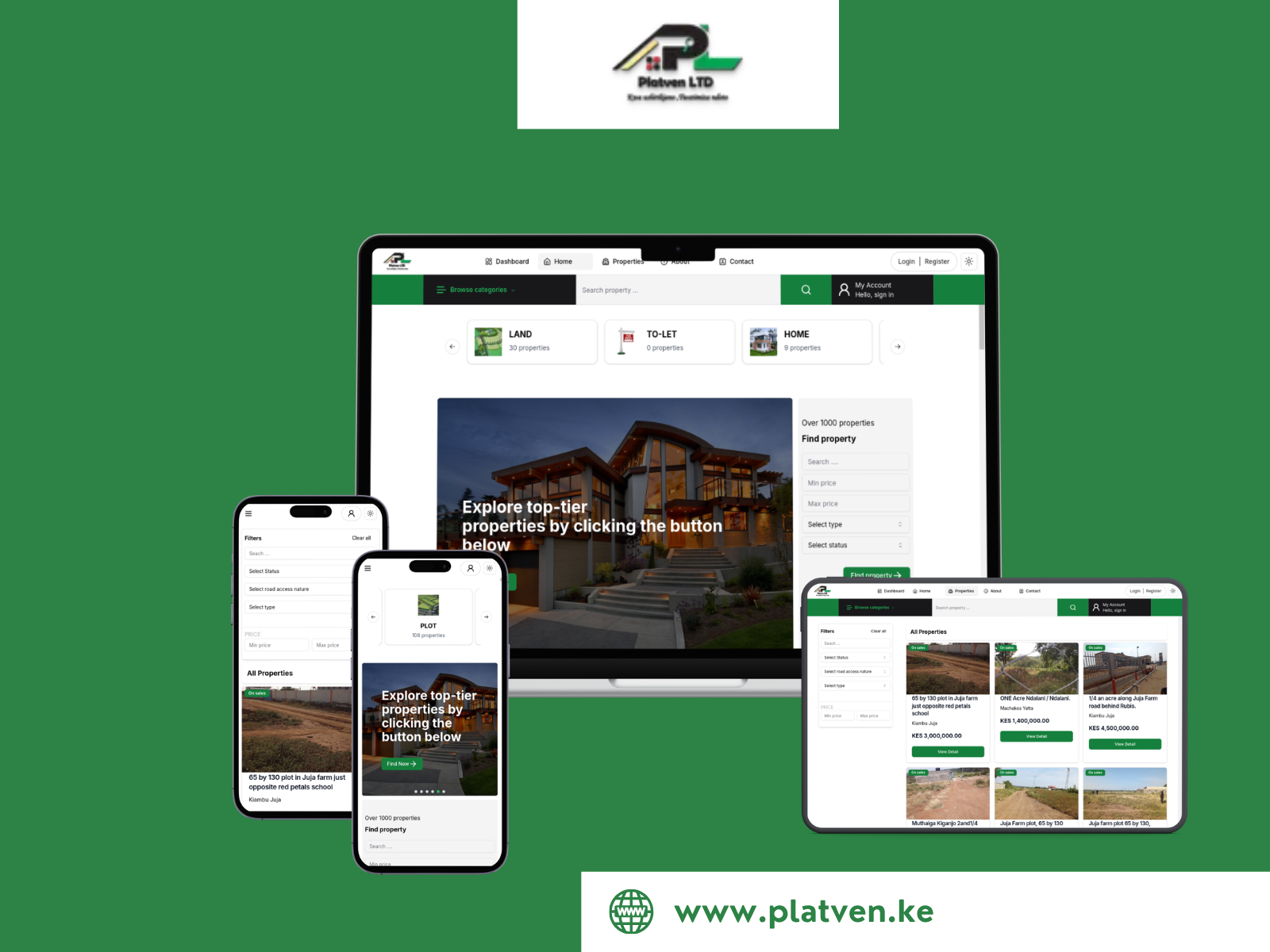 Screenshot for Property Management Platform