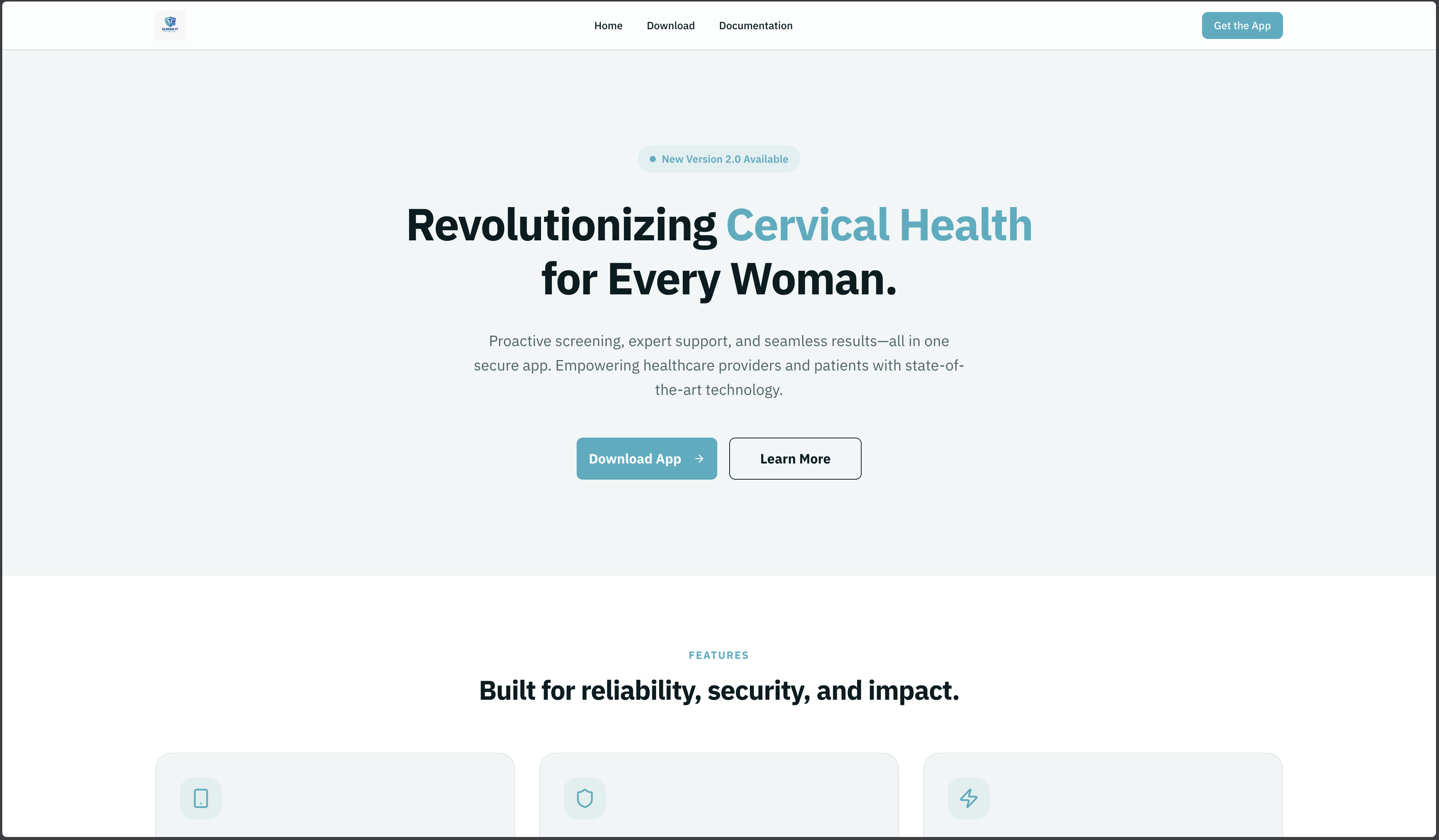 Screenshot for SCREENIT Cervical Screening App